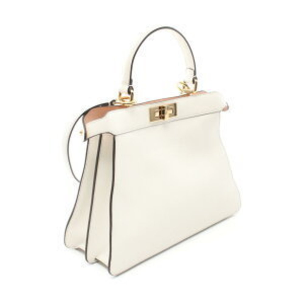 Fendi Peekaboo Isee You Handbag Leather White